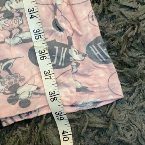 Disney Pink Pajama Bottoms Mickey Minnie hello Yoo Hoo soft material - Picture 5 of 6